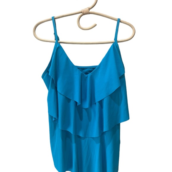 Aqua Green Other - Aqua Green Ruffle Tankini Top in Aqua Blue Large STYLE 868050R